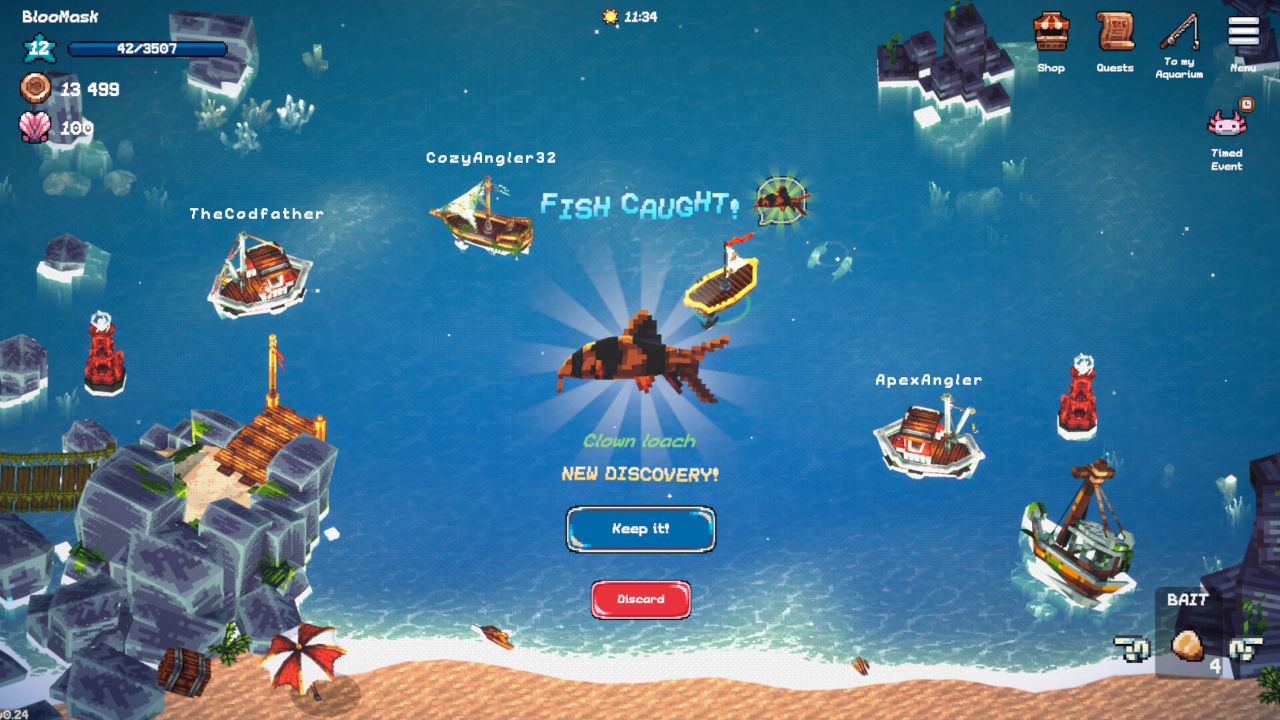 全球鱼友俱乐部：放置好时光/Tiny Aquarium: Social Fishkeeping