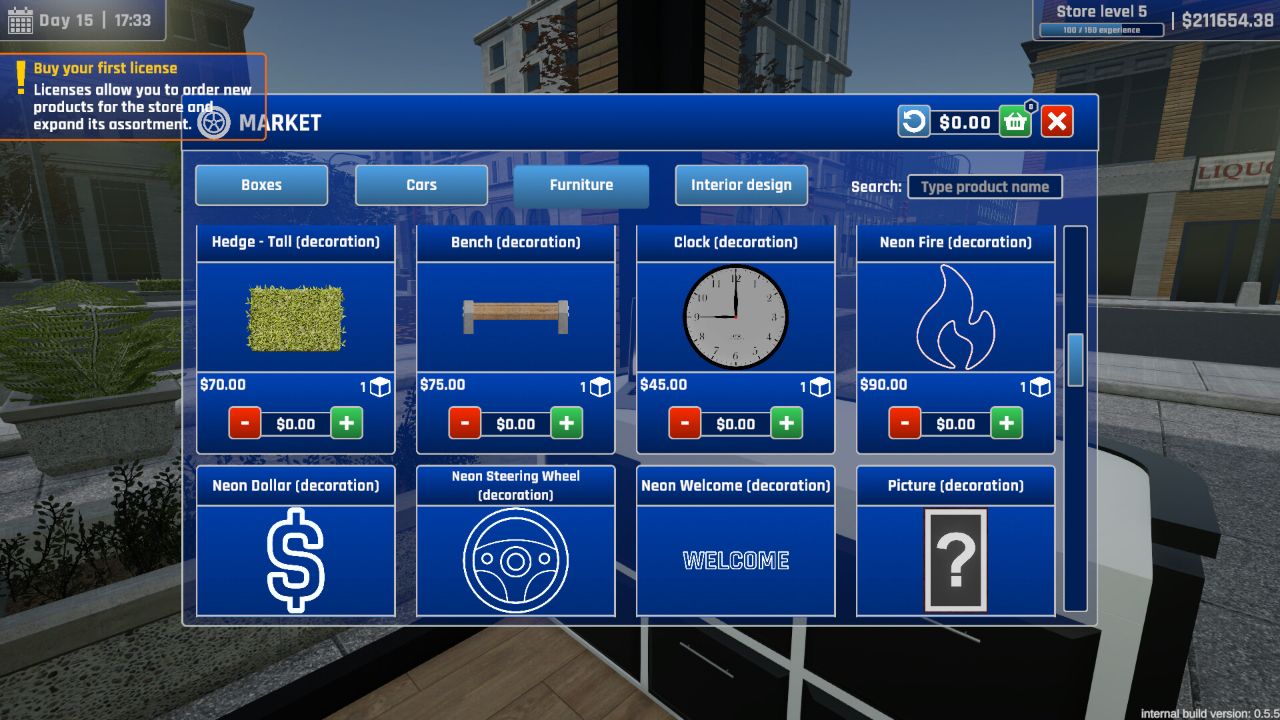 迷你车商店模拟器/MiniCar Shop Simulator