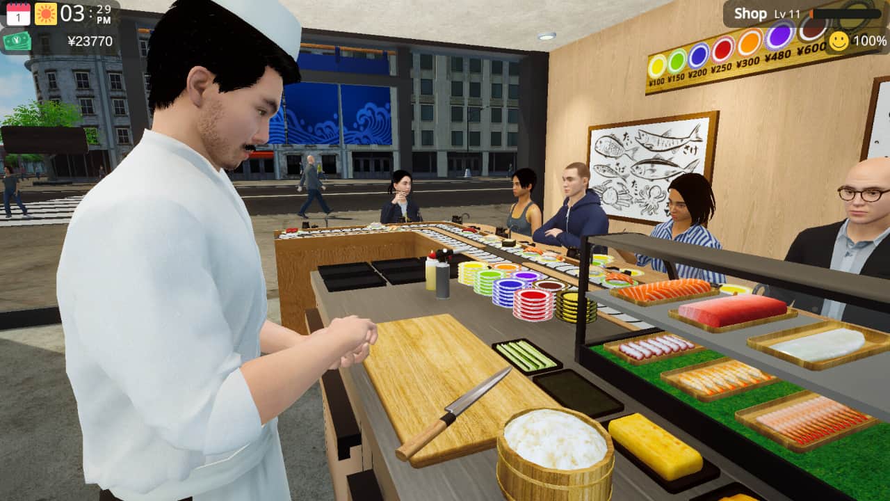 回转寿司模拟器/Conveyor Belt Sushi Simulator-蓝豆人-PC单机Steam游戏下载平台