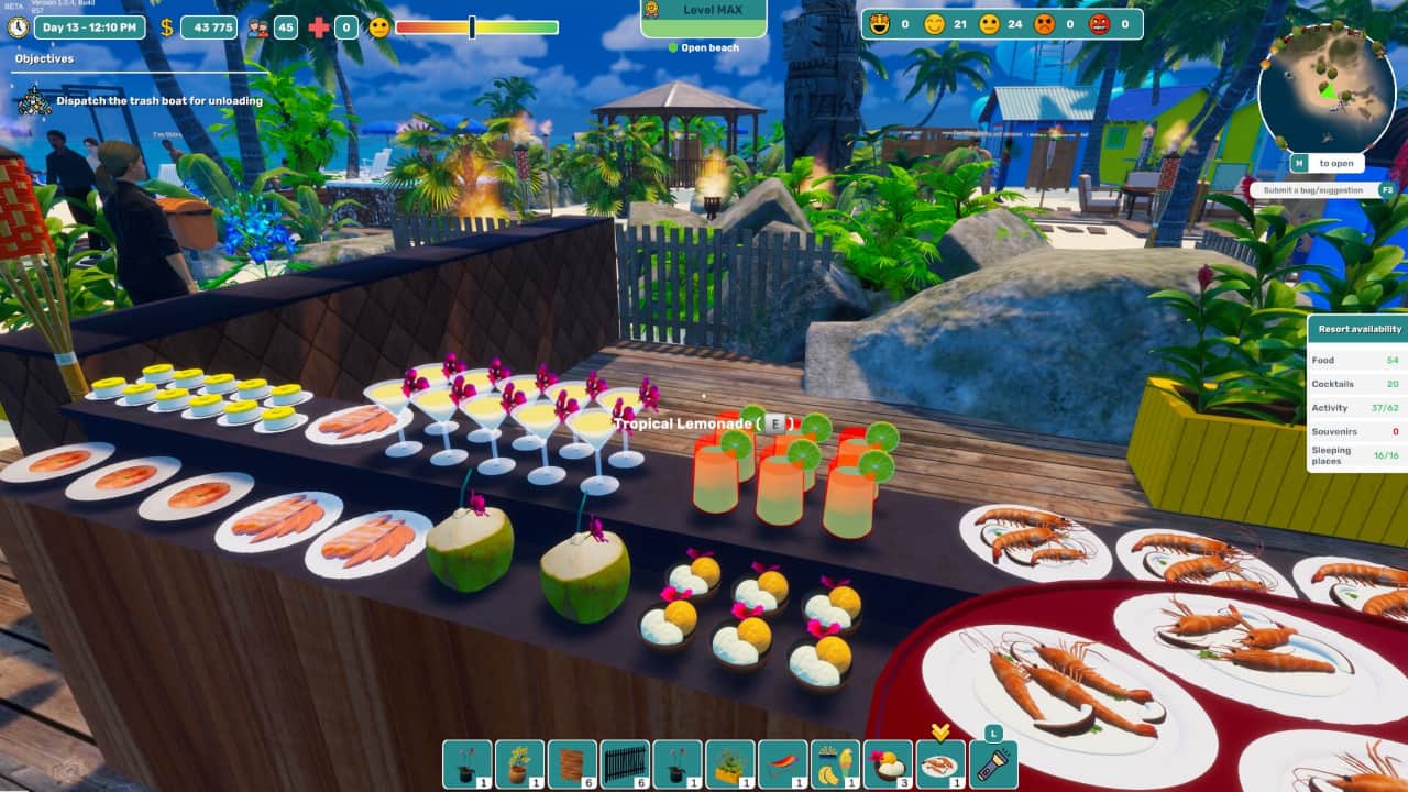 热带度假村经营模拟器/Tropical Resort Simulator-蓝豆人-PC单机Steam游戏下载平台