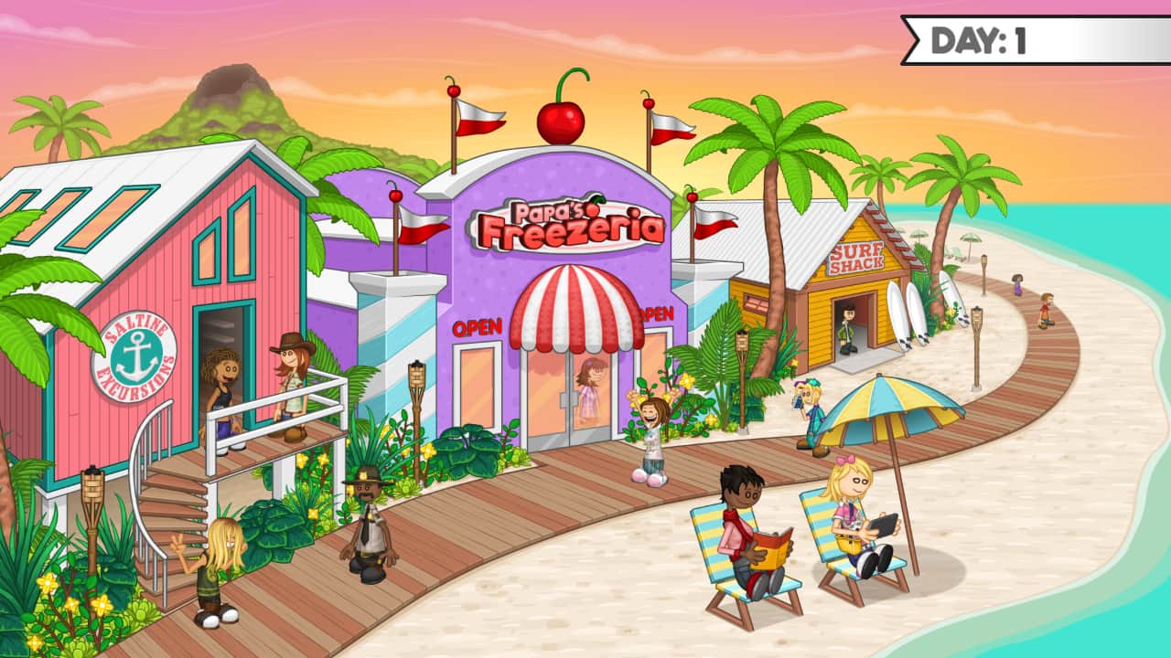 老爹冻品店/Papa's Freezeria Deluxe-蓝豆人-PC单机Steam游戏下载平台