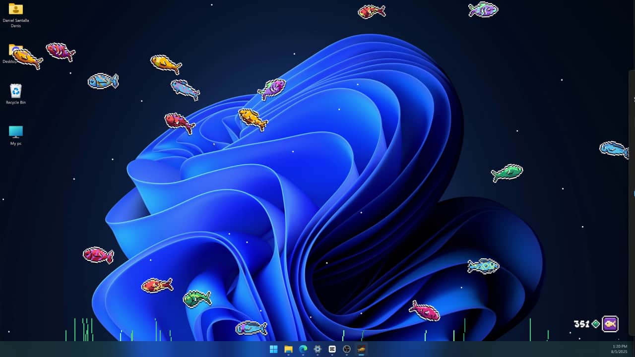 你搁这养鱼呢/Desktop Fishes-蓝豆人-PC单机Steam游戏下载平台