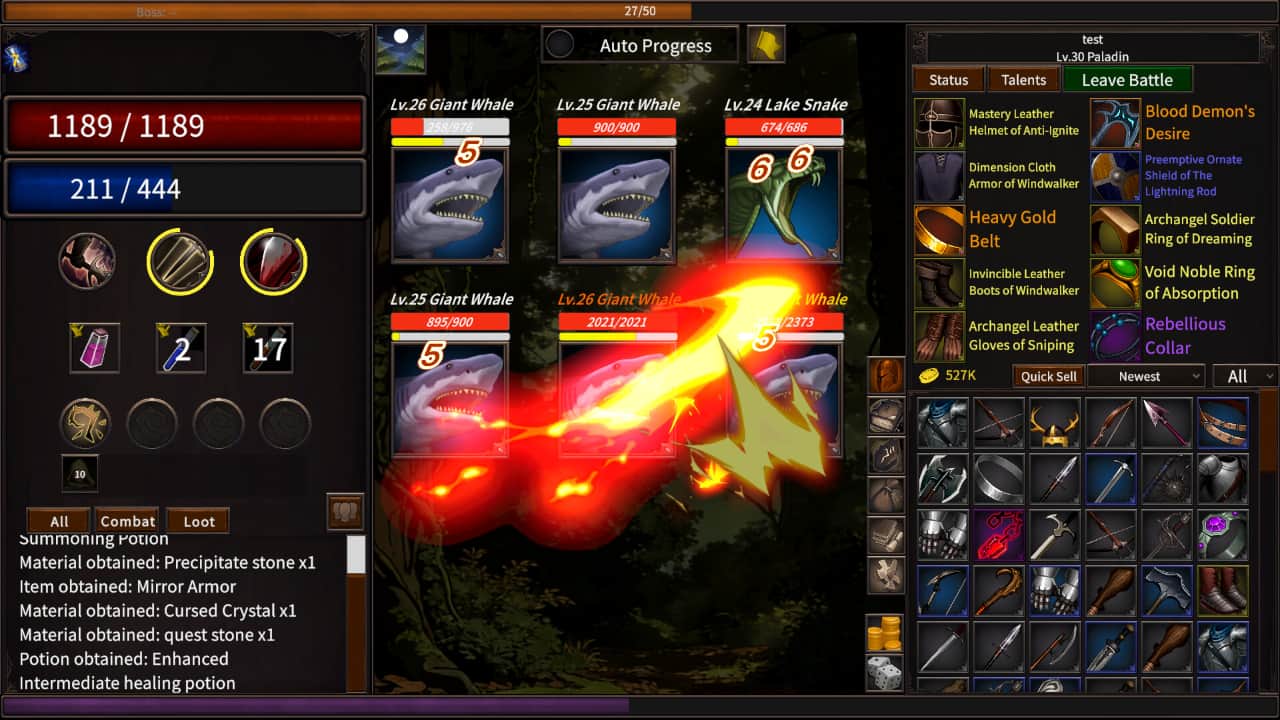 放置地牢-AutoDungeon/Auto Dungeon:Idle Adventure-蓝豆人-PC单机Steam游戏下载平台