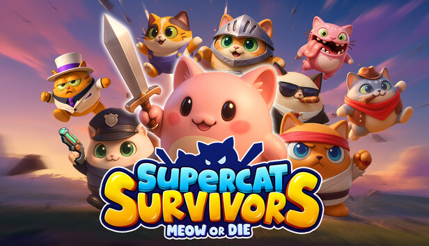 超级猫幸存者/Supercat Survivors-蓝豆人-PC单机Steam游戏下载平台