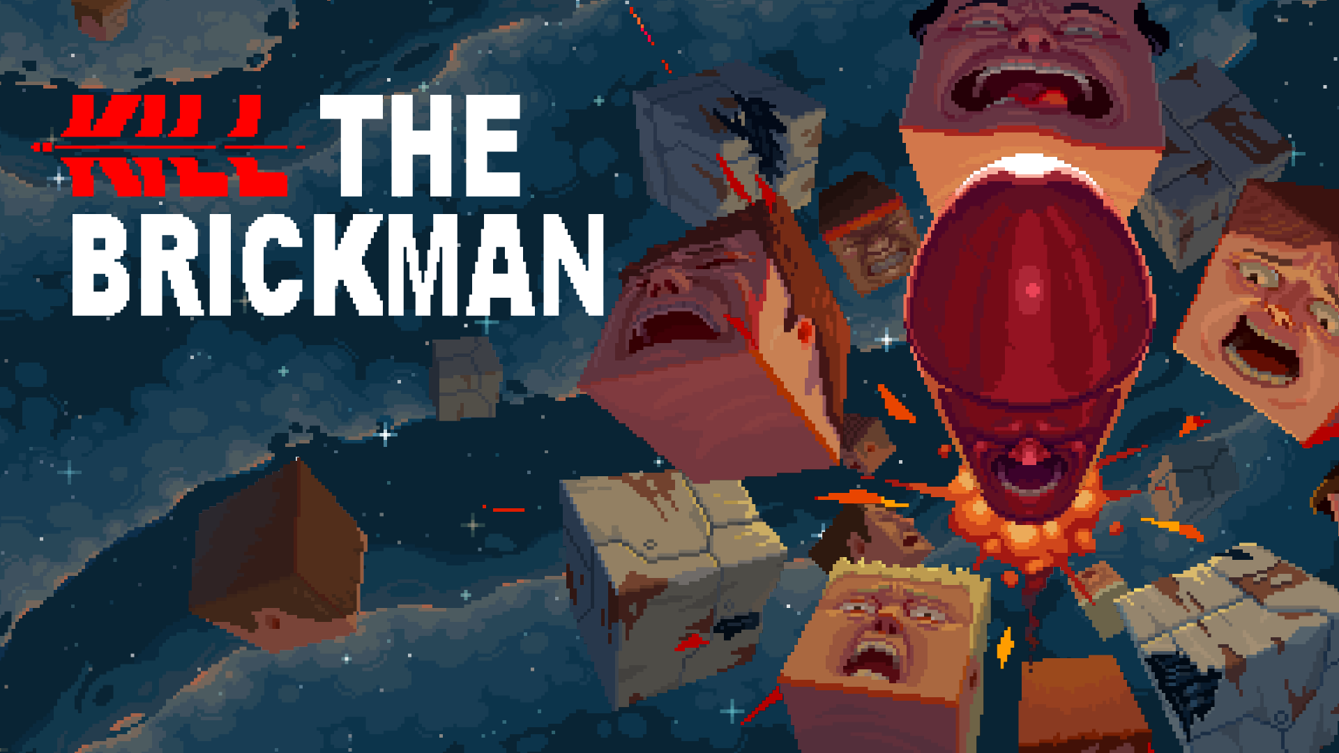 杀死砖块人/Kill the Brickman-蓝豆人-PC单机Steam游戏下载平台