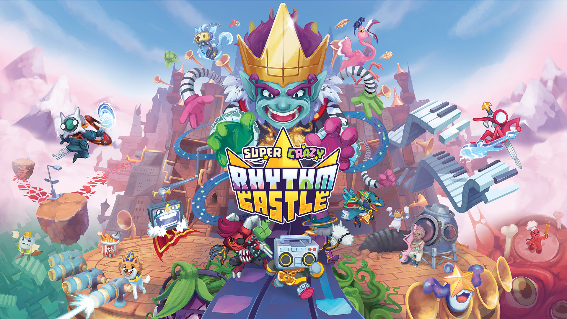 超疯狂节奏城堡/SUPER CRAZY RHYTHM CASTLE/支持网络联机-蓝豆人-PC单机Steam游戏下载平台