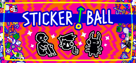 贴纸弹珠/STICKER/BALL-蓝豆人-PC单机Steam游戏下载平台